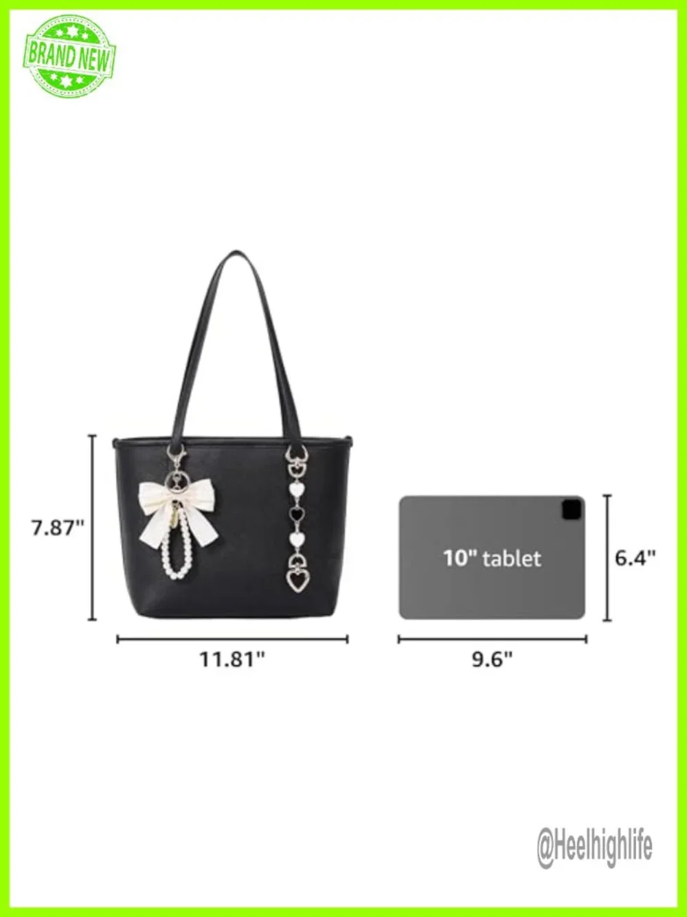 Vegan Leather Hobo Bag Small Tote Shoulder Work Purse